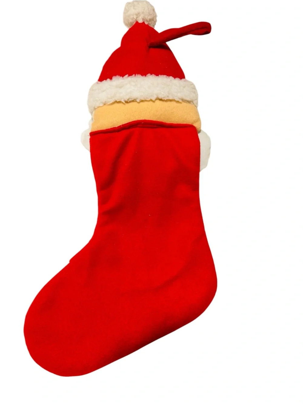 Nebraska Huskers Christmas Stocking Santa Plush With Embroidered Logo 20